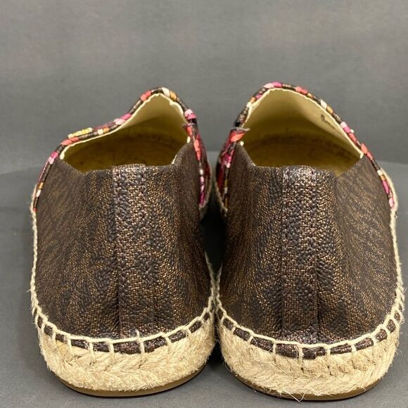 ✅MICHAEL Michael Kors Kendrick Multicolor Logo Print Slip-On espadrilles size 7 - Picture 5 of 10